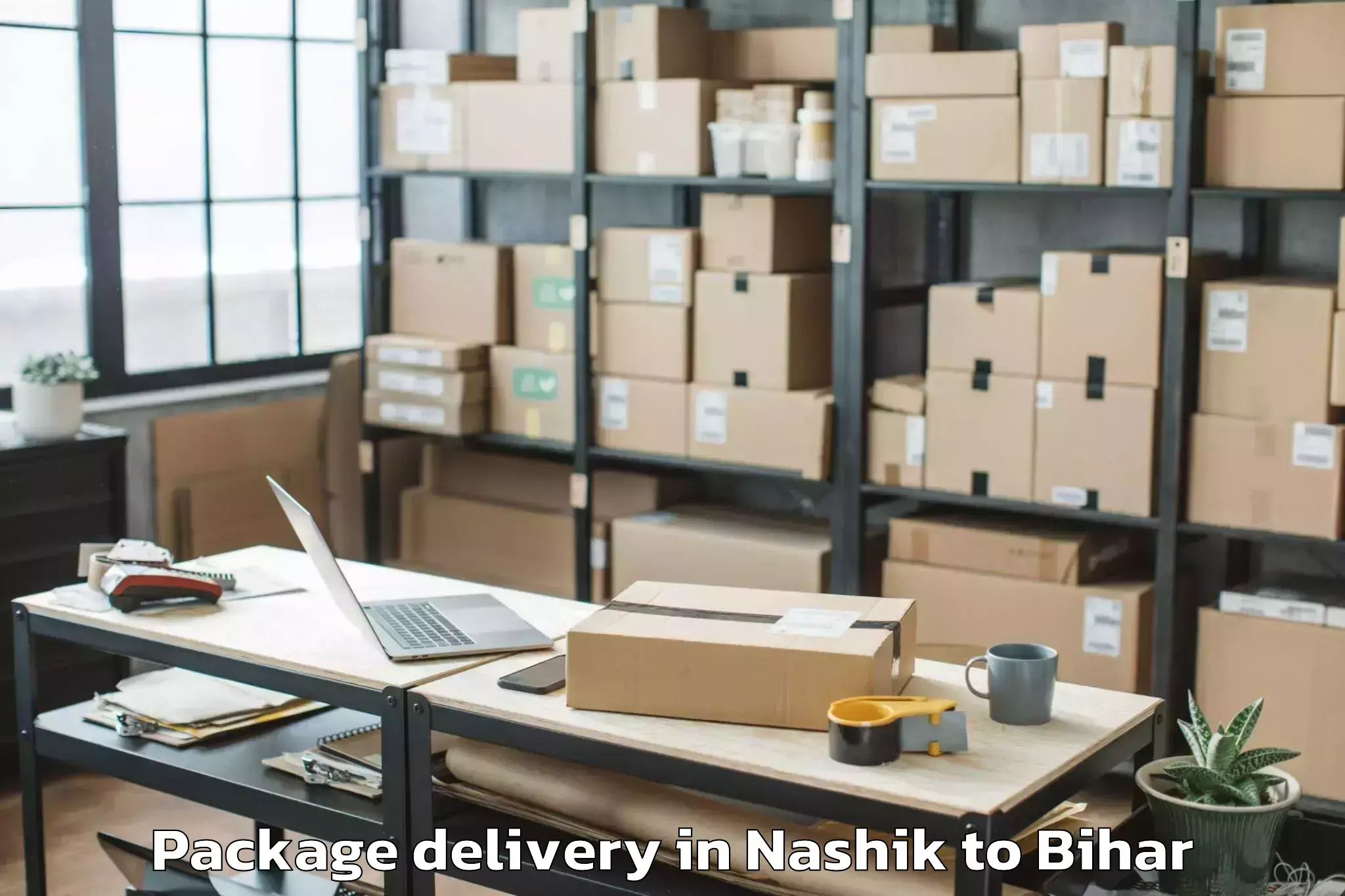 Easy Nashik to Lauria Nandangarh Package Delivery Booking